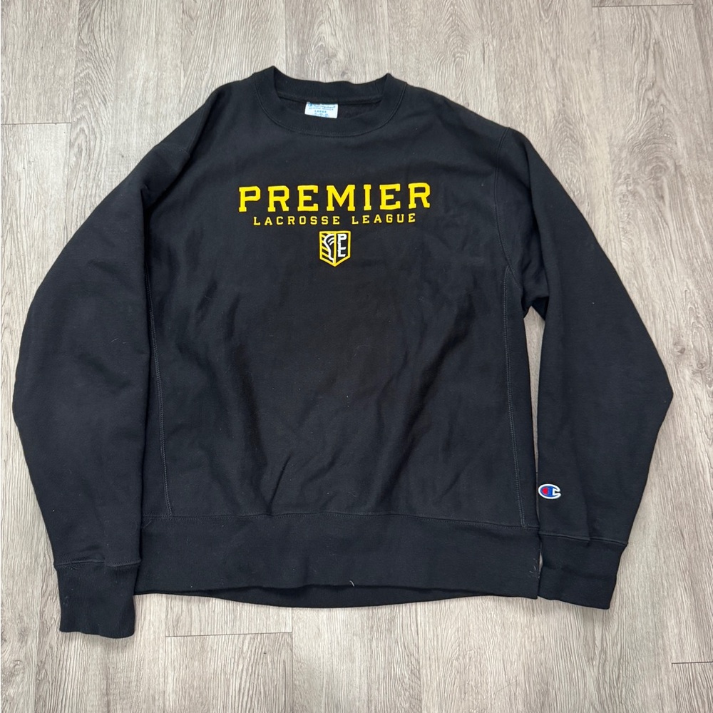 Men’s Premier Lacrosse League -Champion Black and Gold Crewneck Sweater